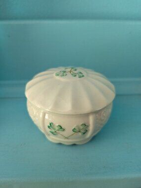 Belleek Jewelry Box with Lid